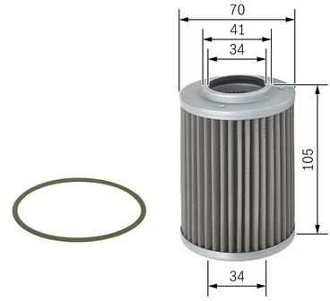 BOSCH hidraulinis filtras, automatinė pavarų dėžė F026404006 A0002701098