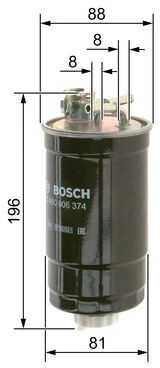 Bosch Kuro filtras AUDI A4 A6 VW Golf Passat 1.9 TDI 2.0 TDI 0281011717 0281011718 0281011719