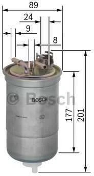 Bosch Kuro filtras AUDI A4 A6 VW Golf Passat 1.9 TDI 2.0 TDI 0281011717 0281011718 0281011719