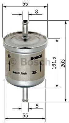 Bosch Kuro Filtras BMW 3 316i 318i 320i 325i 540i M3 740i 750i 13517563544 13717563544