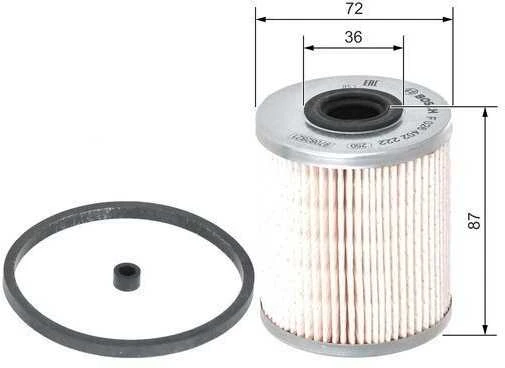 Bosch Kuro Filtras NISSAN NV400 RENAULT Master III 2.3 dCi 100 125 130 145 150 8200255181 8200255182 8200255183
