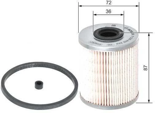 Bosch Kuro Filtras NISSAN NV400 RENAULT Master III 2.3 dCi 100 125 130 145 150 8200255181 8200255182 8200255183