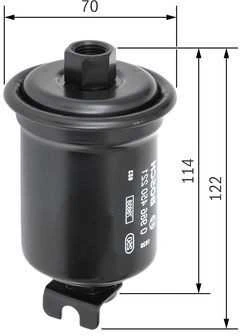 Bosch Kuro filtras Toyota RAV4 Camry Avensis 90915-YZZD1 90915-YZZD3