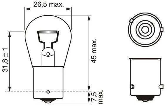 BOSCH lemputė 1987301018 01V409057