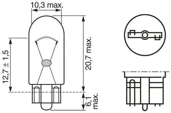 BOSCH lemputė 1987301026 01V409057