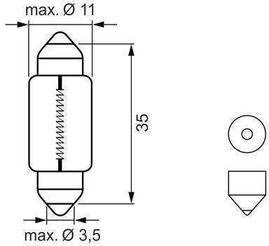 BOSCH lemputė 1987301501 128596000