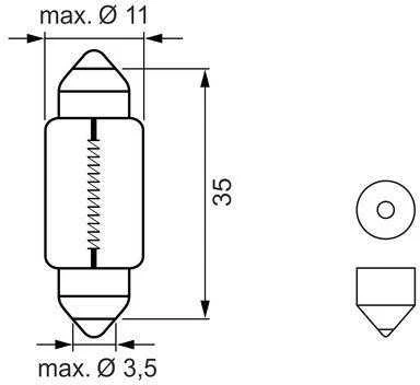 BOSCH lemputė 1987301501 128596000