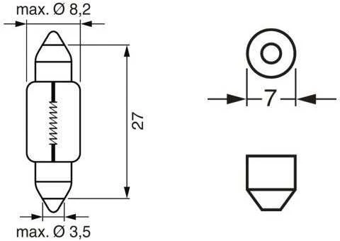BOSCH lemputė 1987302226 KDWHLO9253