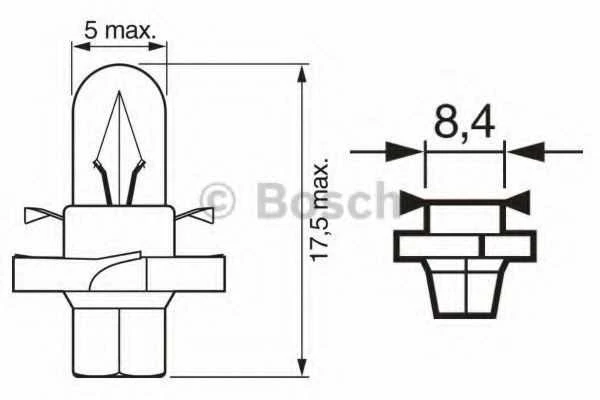 BOSCH lemputė 1987302235 2351MFX6