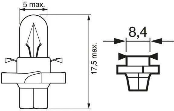 BOSCH lemputė 1987302243 2098939