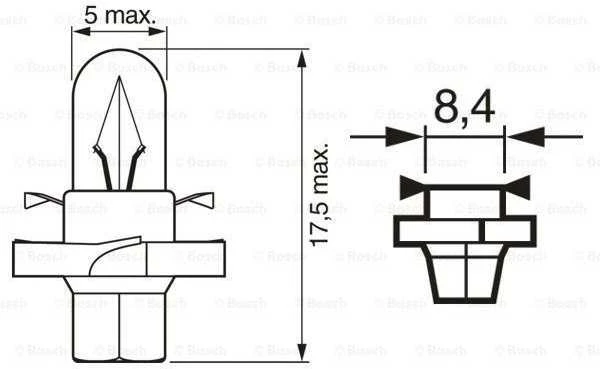 BOSCH lemputė 1987302255 2452MFX6