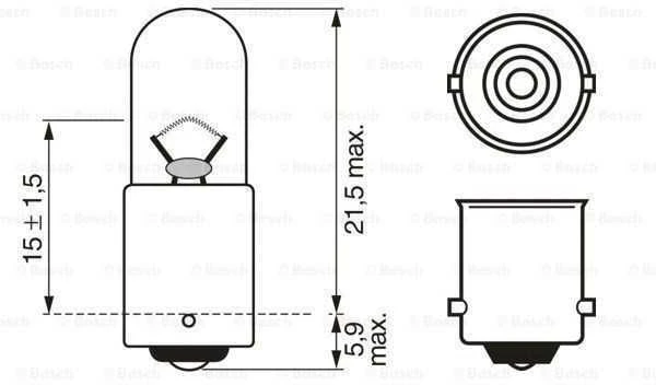 BOSCH lemputė 1987302512 182025