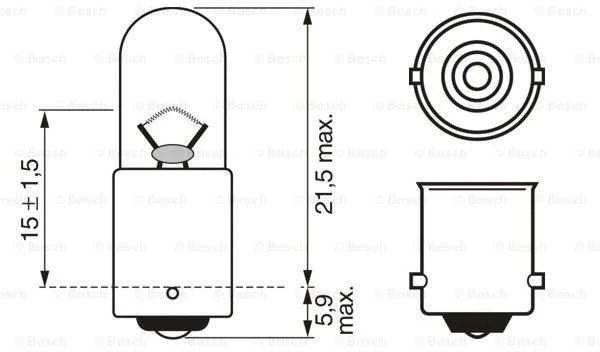 BOSCH lemputė 1987302512 182025