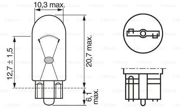 BOSCH lemputė 1987302516 2840