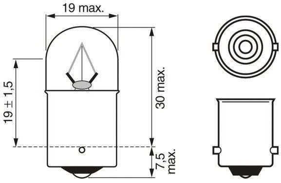 BOSCH lemputė 1987302706 1H0953123F