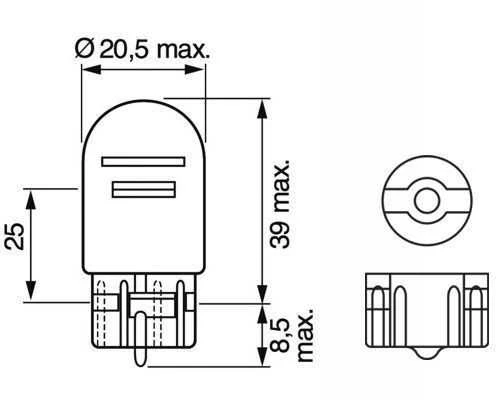 BOSCH Lemputė, galinis žibintas 1987301079 YY04500889300