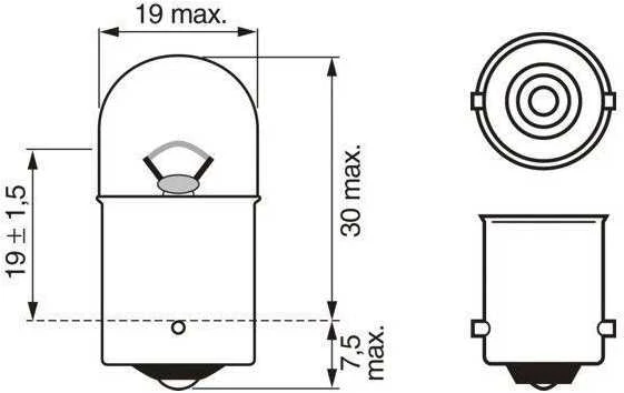 BOSCH lemputė, indikatorius 1987301059 5008ULT