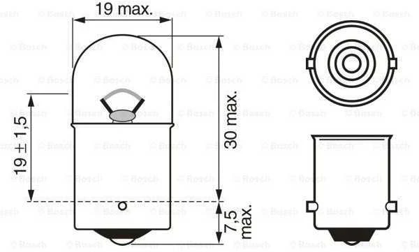 BOSCH lemputė, indikatorius 1987302203