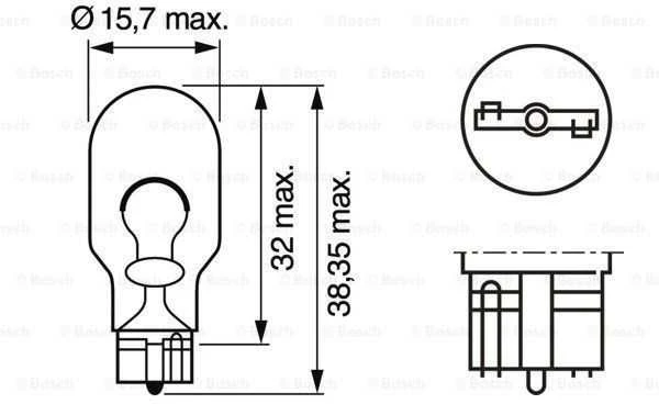 BOSCH lemputė, indikatorius 1987302205 16890290