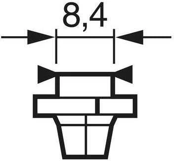 BOSCH lemputė, prietaisų apšvietimas 1987302236 2352MFX6