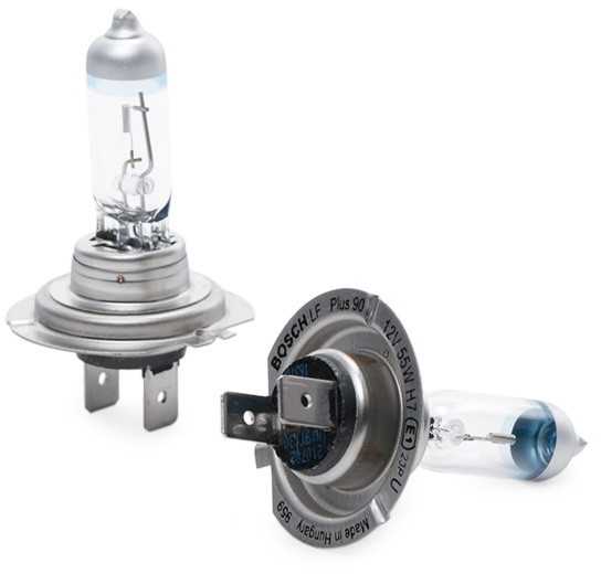 Bosch Automotive H7 halogeninės priekinių žibintų lemputės 12 V 55 W PX26d 1 987 301 075