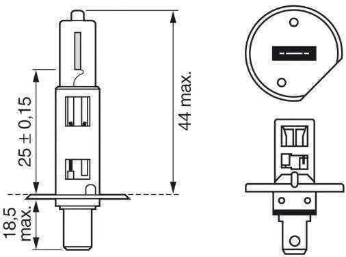 BOSCH lemputė, prožektorius 1987301108 01V409057