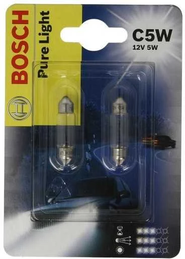 BOSCH lemputė, valstybinio numerio ženklo apšvietimas 1987301004 965831