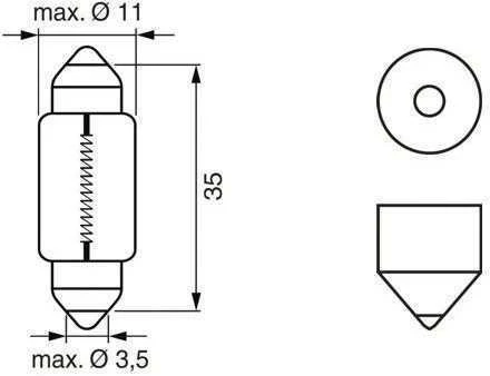 BOSCH Lemputė, vidaus apšvietimas 1987302228 6461