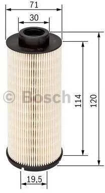 BOSCH Meyle neapibrėžtas degalų filtras 1457431724 164038513R
