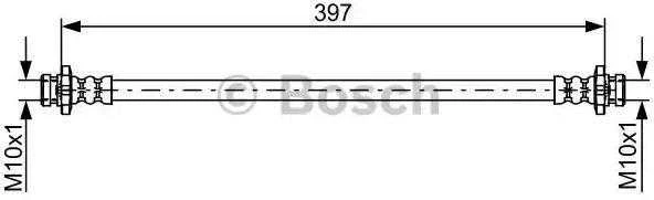 Bosch Nissan Navara Stabdžių Žarna Np300 D40 2 5 Dci 3 0 Dci 2488 2993 Ccm