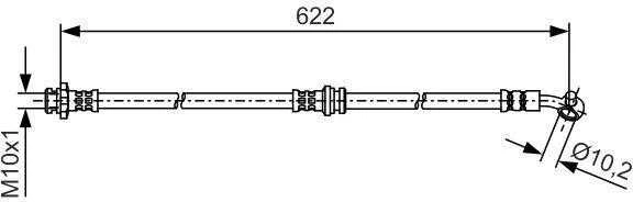 Bosch Nissan Qashqai Ii Stabdžių Žarna Navi Juke J11 1.5 1.6 1.7 Dci 8200115 8200116 8200117