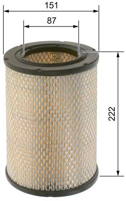 BOSCH oro filtras 1457429056 A0000945804