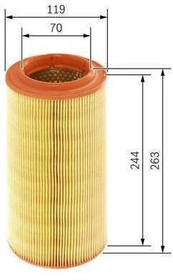 BOSCH oro filtras 1457433538 6N0129620A