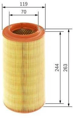 BOSCH oro filtras 1457433538 6N0129620A