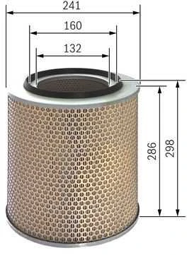 BOSCH oro filtras 1457433735 A4150940100