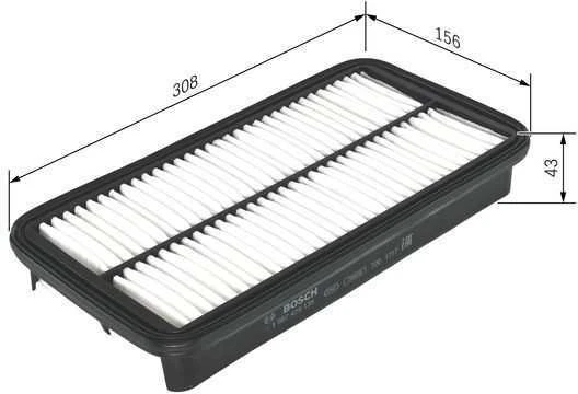 BOSCH oro filtras 1987429135 0261155613