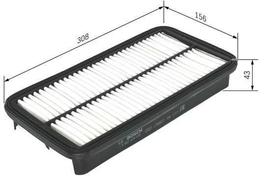 BOSCH oro filtras 1987429135 0261155613