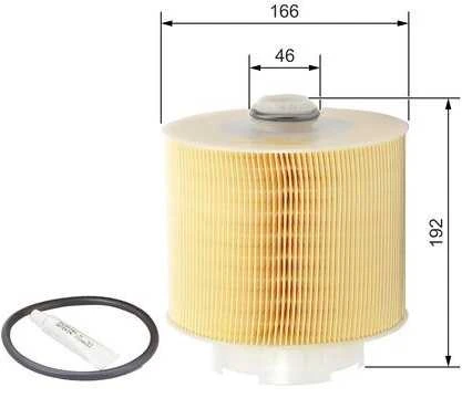 BOSCH oro filtras "Audi A6" F026400028 059133843B