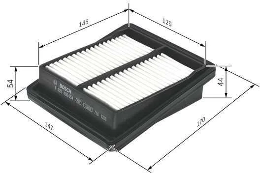 BOSCH oro filtras F026400054 17220-PWA-Y10