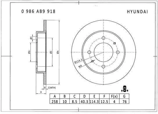 BOSCH oro filtras F026400057 39032998