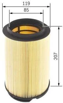 BOSCH oro filtras F026400299 13717558382