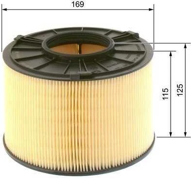 BOSCH oro filtras F026400393 8W0133843E