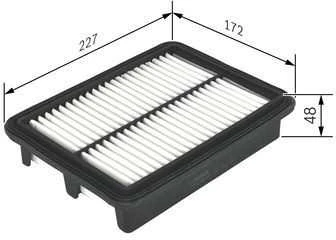 BOSCH oro filtras F026400457 0261155613