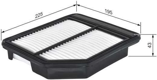 BOSCH oro filtras F026400472 17220-RNA-A00