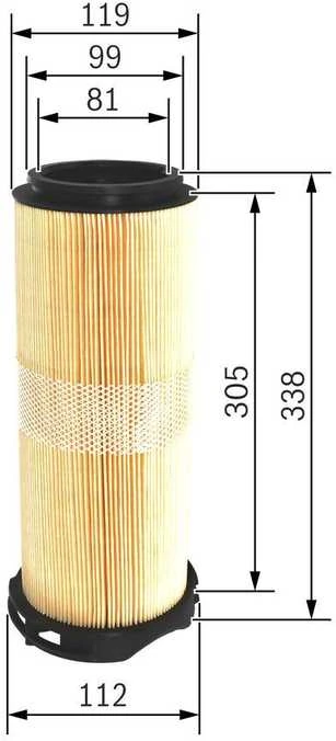 BOSCH oro filtras, tinkamas Mercedes-benz C klasei F026400214 A6460940004