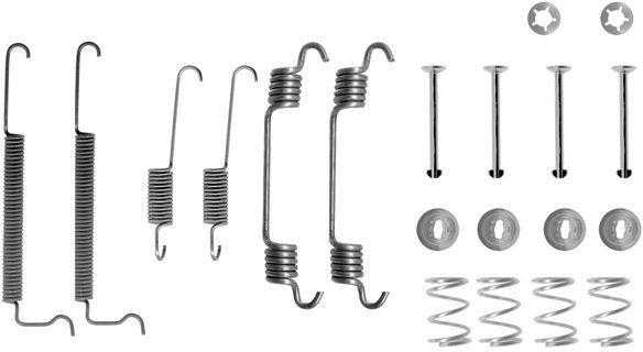 Bosch Priedų komplektas Stabdžių Bambos Chevrolet Aveo Kalos Lacetti Lanos Nubira Daewoo Aranos Espero Nexia OPEL Astra F Corsa C Tigra Vectra Zafira 96445798 96445799 96445800 96445801