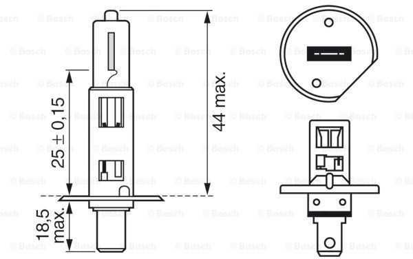 BOSCH priekinių žibintų lemputė 1987302411 OENN072601024270
