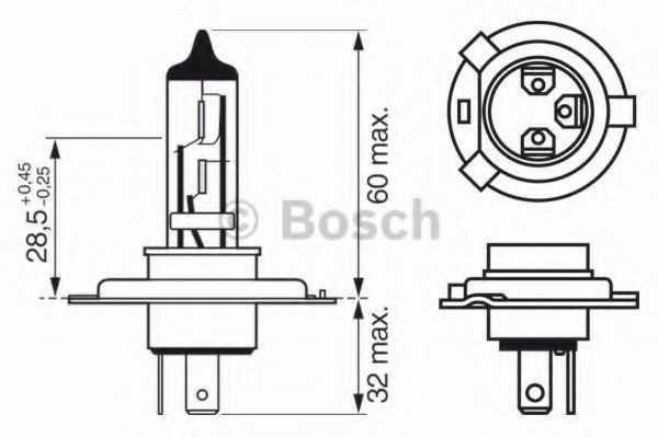 BOSCH priekinių žibintų lemputė 1987302441 OEN964763