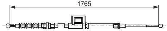 BOSCH rankinio stabdžio trosas Skoda Octavia 1987482736 4745Y0