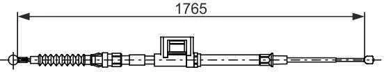 BOSCH rankinio stabdžio trosas Skoda Octavia 1987482736 4745Y0